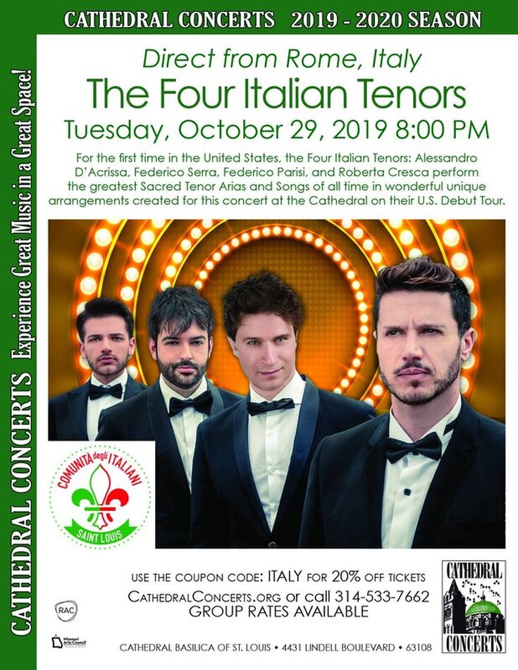 The Four Italian Tenors St Louis Italians Michael Cross